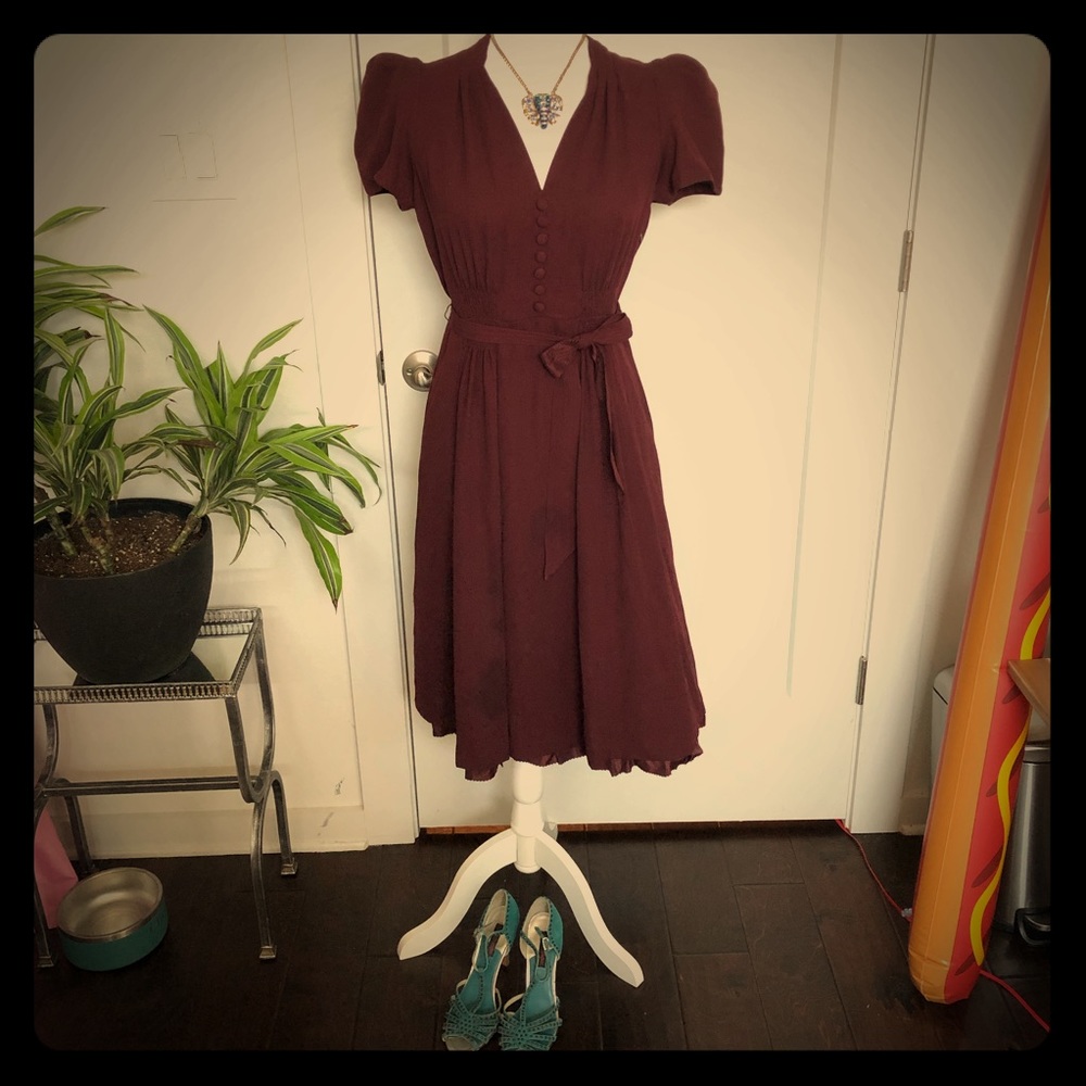 Vintage Betsey Johnson Cup of Coffee Style Dress
